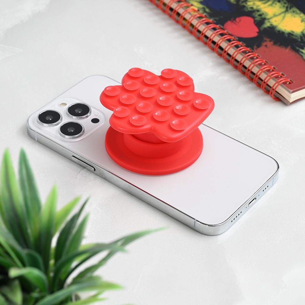 Power bank — Stiker za mobilni telefon Magnetic Paw, crveni