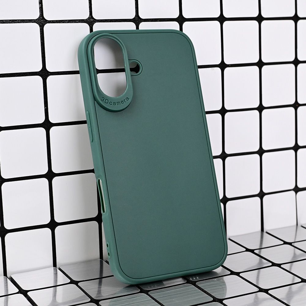 Maska za Apple iPhone 16 — 3D Camera, tamno zelena
