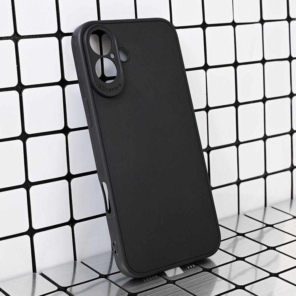 Maska za Apple iPhone 16 Plus — 3D Camera, crna
