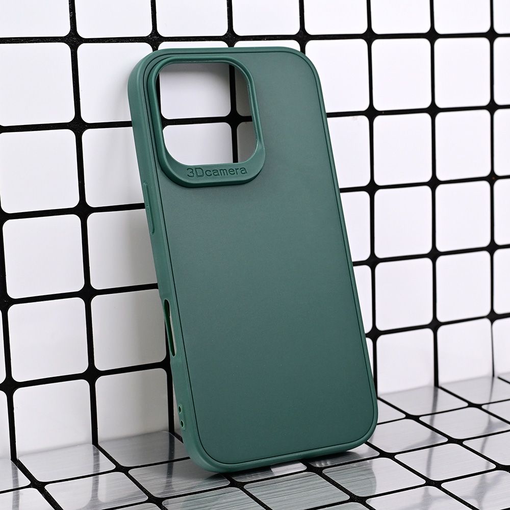 Maska za Apple iPhone 16 Pro — 3D Camera, tamno zelena