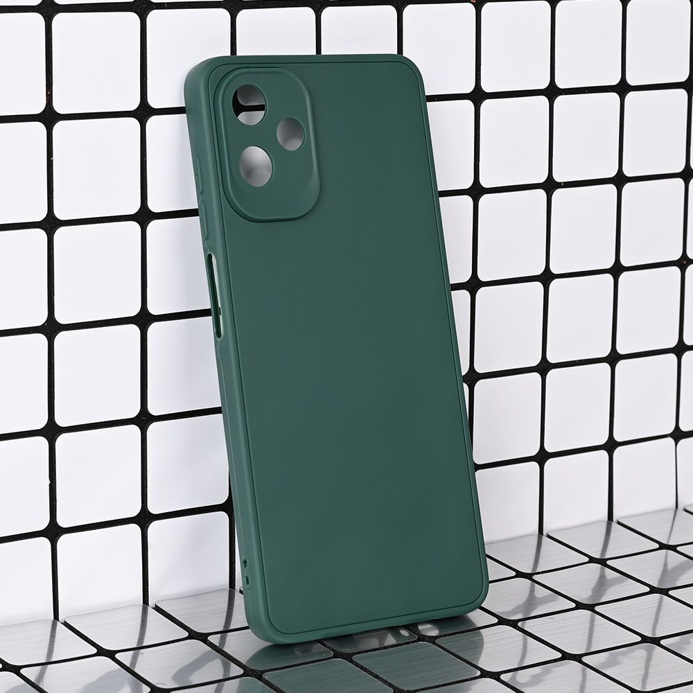 Maska za Samsung Galaxy A07 — 3D Camera, tamno zelena