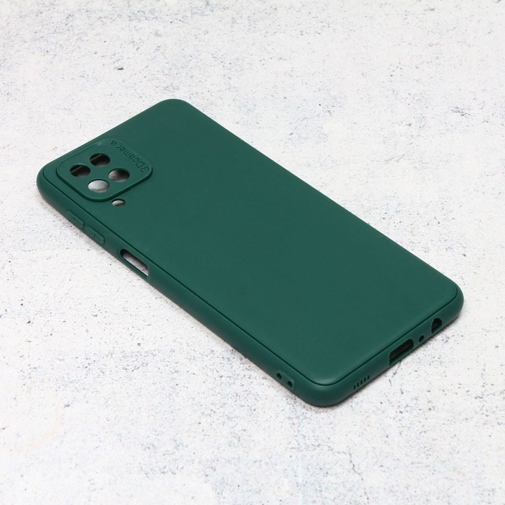Maska za Samsung Galaxy A12 — 3D Camera, tamno zelena