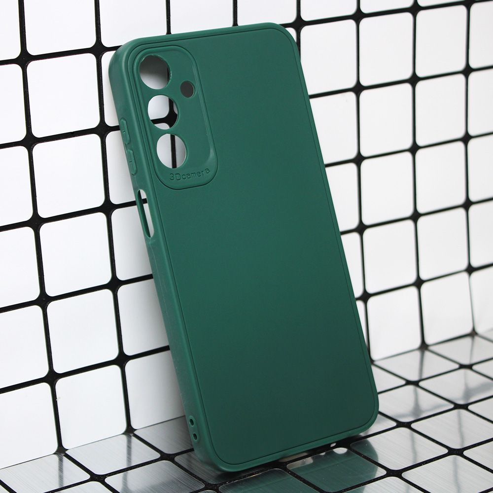 Maska za Samsung Galaxy A25 5G — 3D Camera, tamno zelena