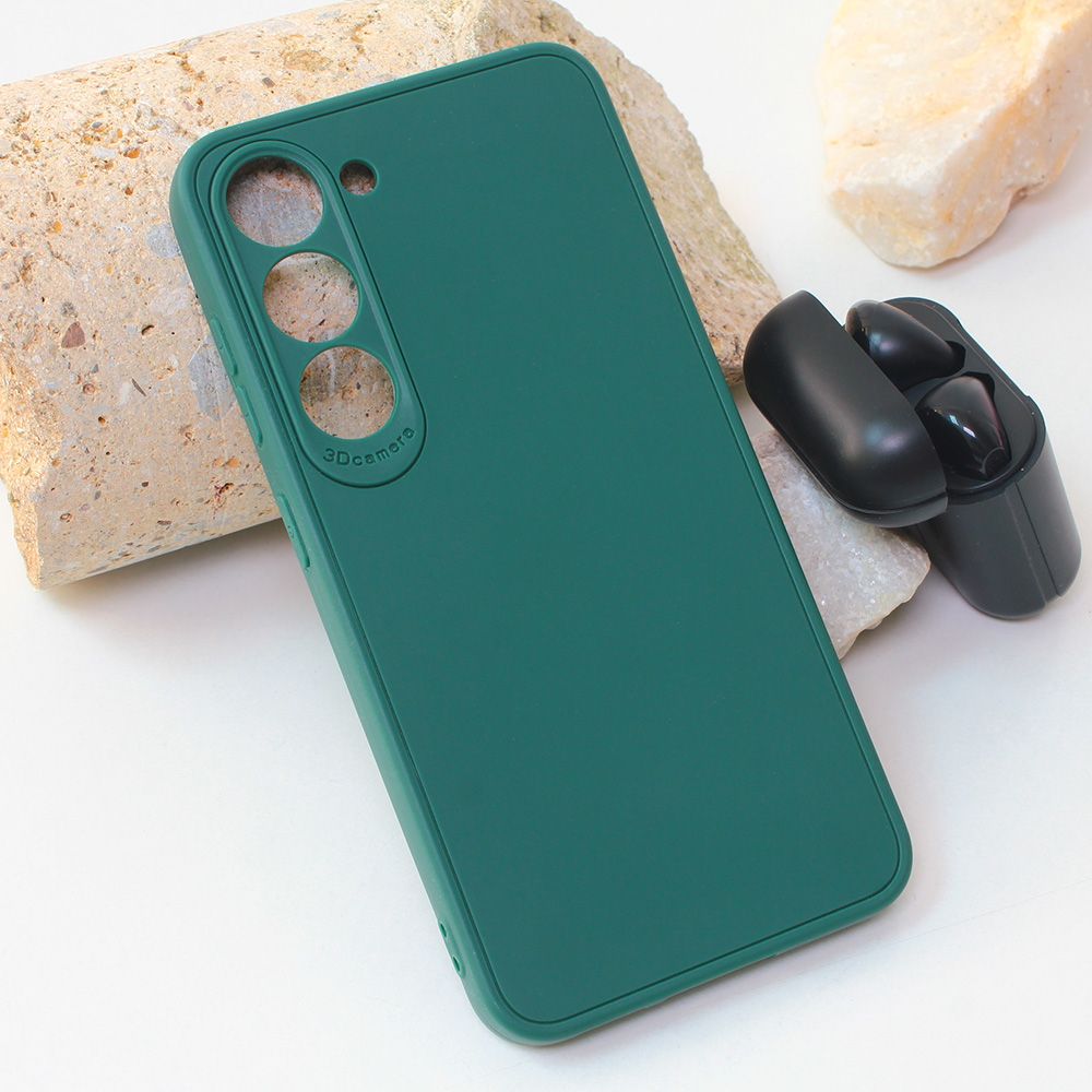 Maska za Samsung Galaxy S23 — 3D Camera, tamno zelena