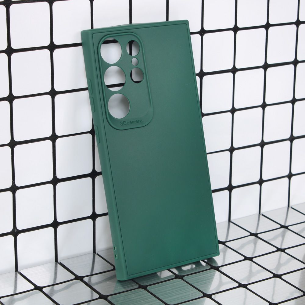 Maska za Samsung Galaxy S24 Ultra — 3D Camera, zelena