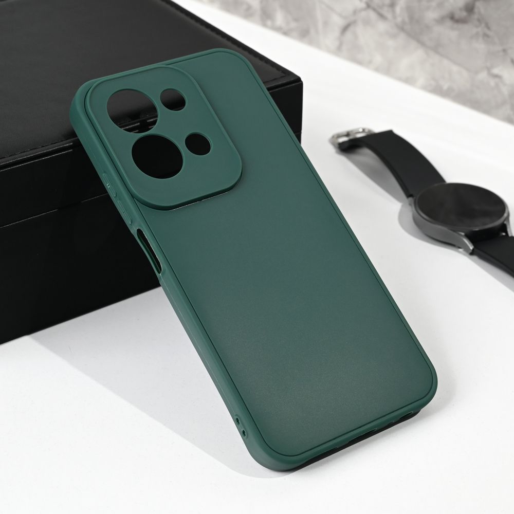 Maska za Xiaomi Redmi 15C — 3D Camera, tamno zelena