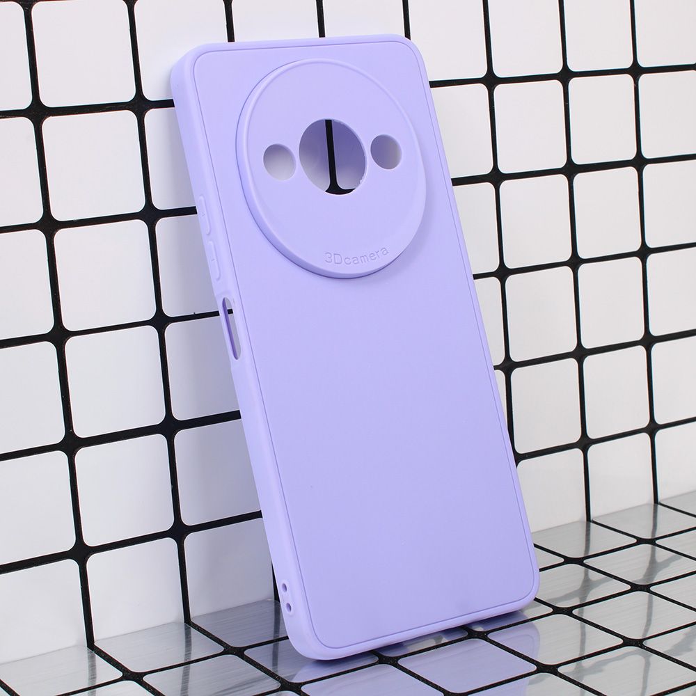 Maska za Xiaomi Redmi A3 — 3D Camera, ljubicasta
