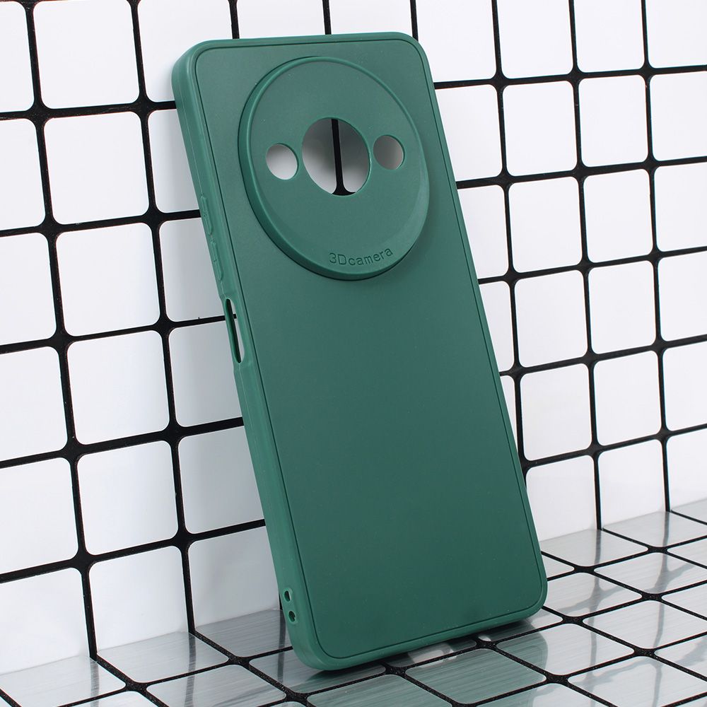 Maska za Xiaomi Redmi A3 — 3D Camera, tamno zelena