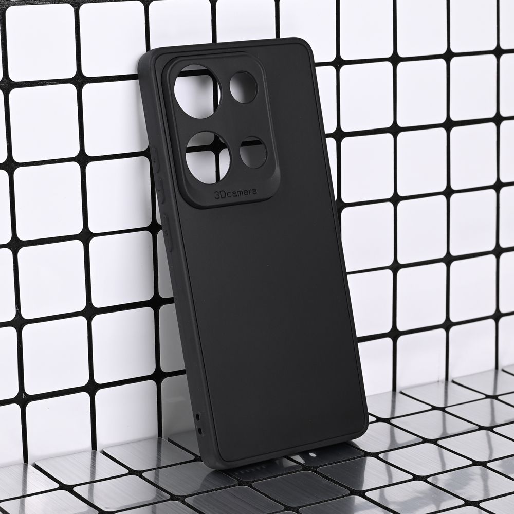 Maska za Xiaomi Redmi Note 14S — 3D Camera, crna