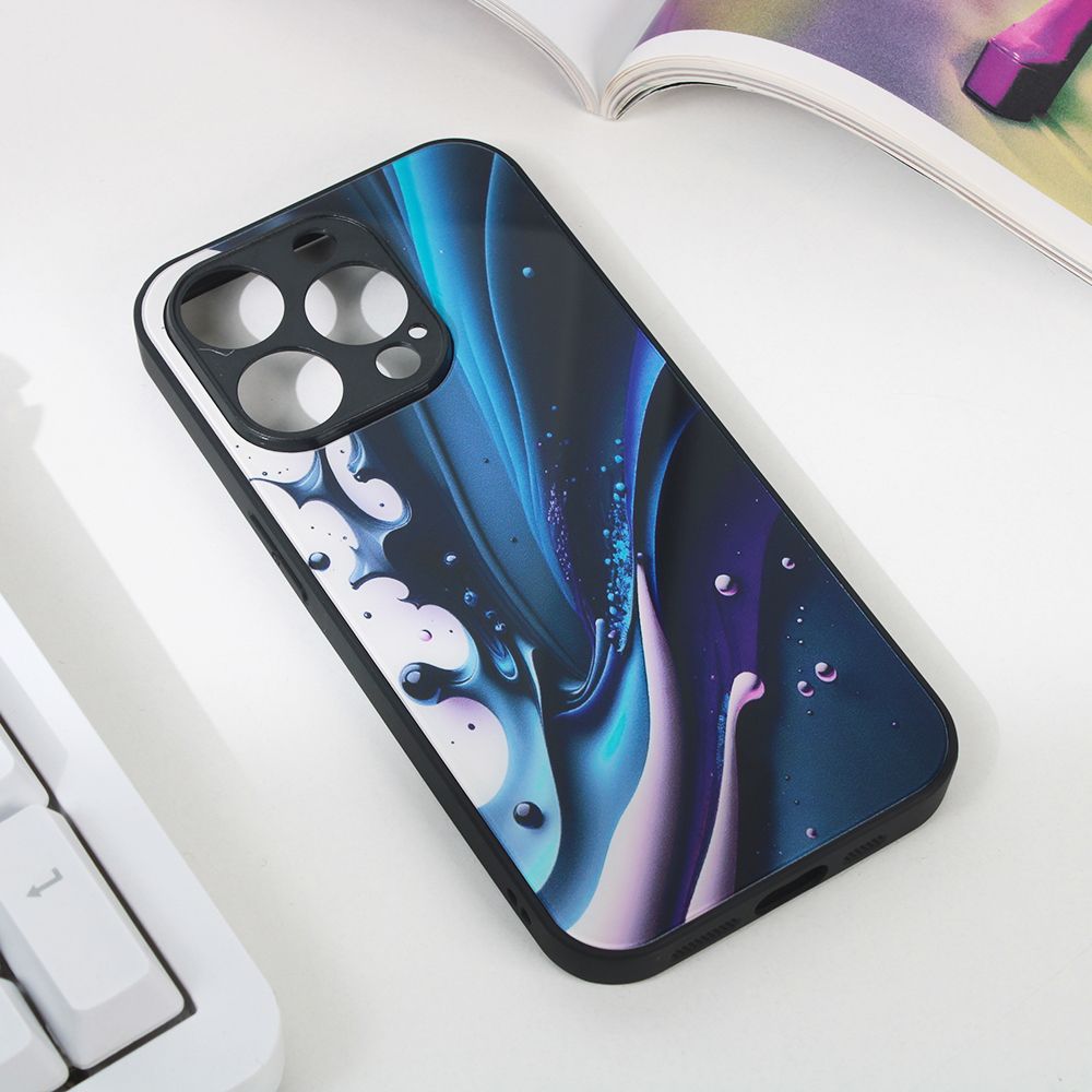 Maska za Apple iPhone 15 Pro — Abstract, tamno plava