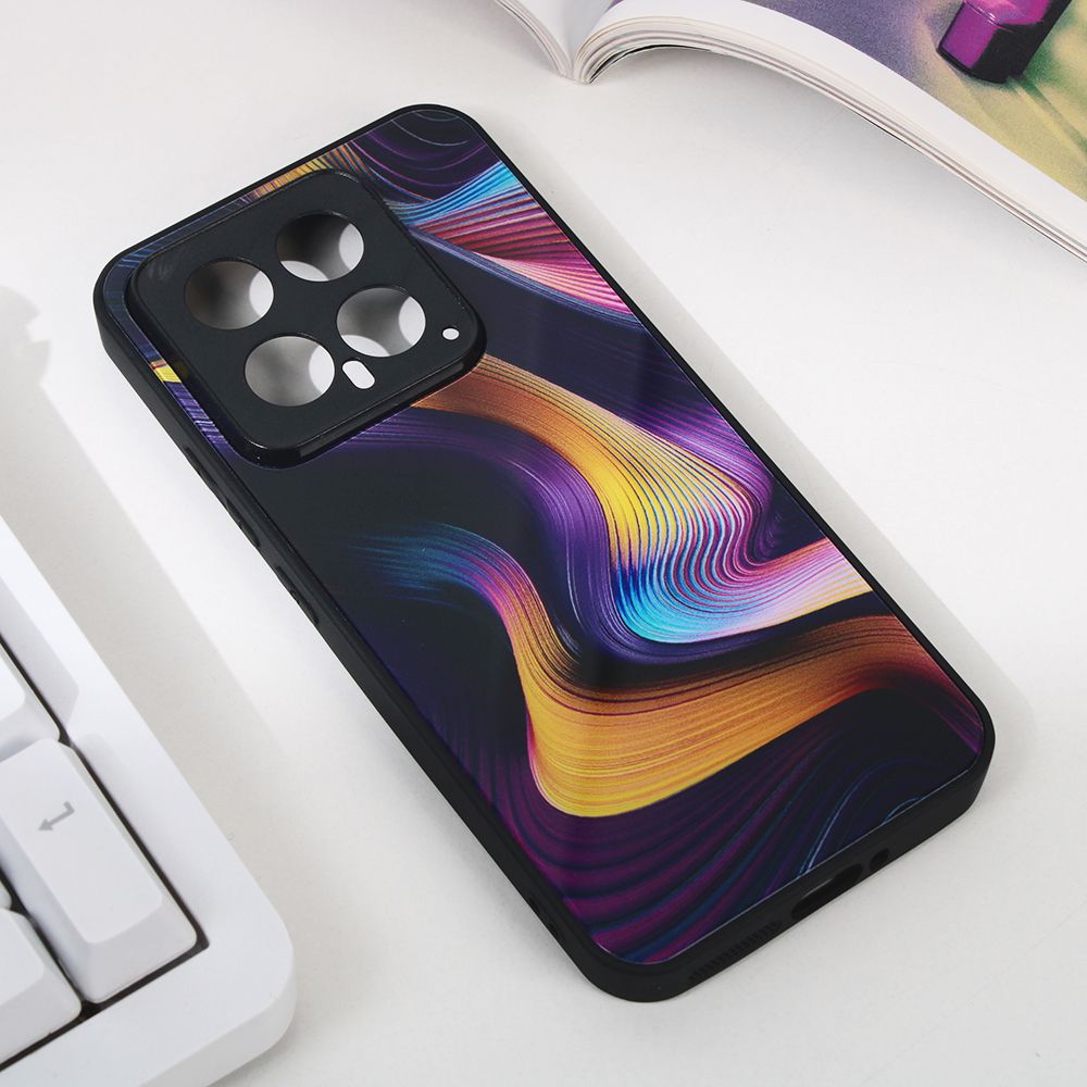 Maska za Xiaomi 14 — Abstract, tamno ljubicasta
