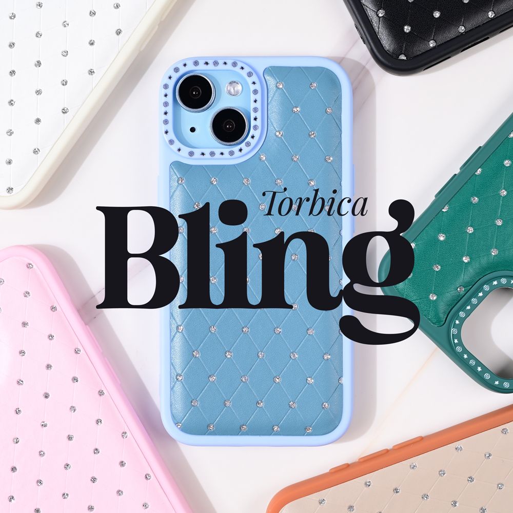 Maska za Apple iPhone 16 Plus — Bling, crna