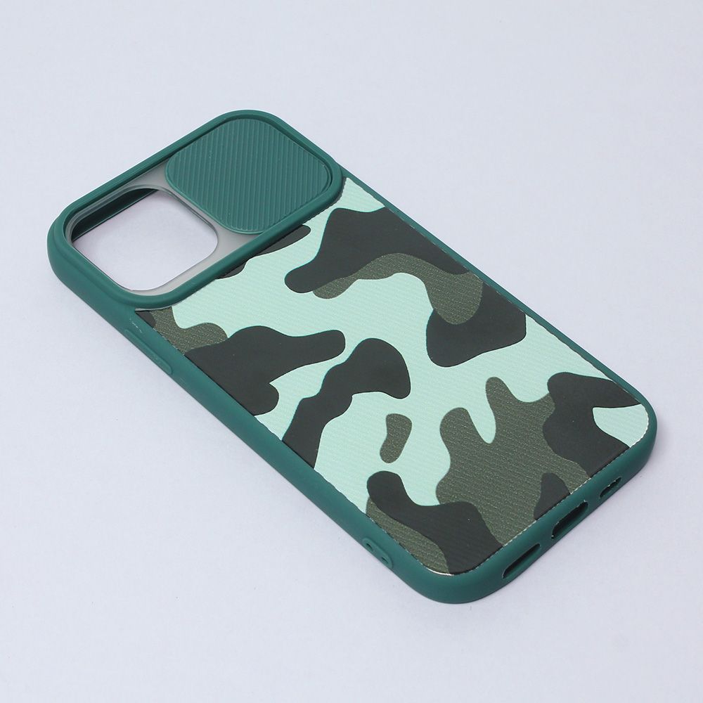 Maska za Apple iPhone 12 — Camera Army, tamno zelena