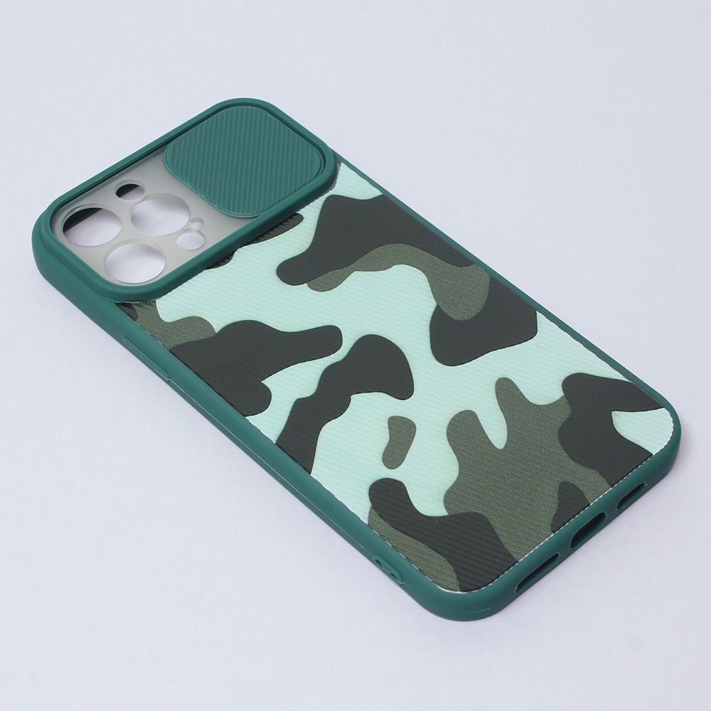 Maska za Apple iPhone 12 Pro Max — Camera Army, tamno zelena