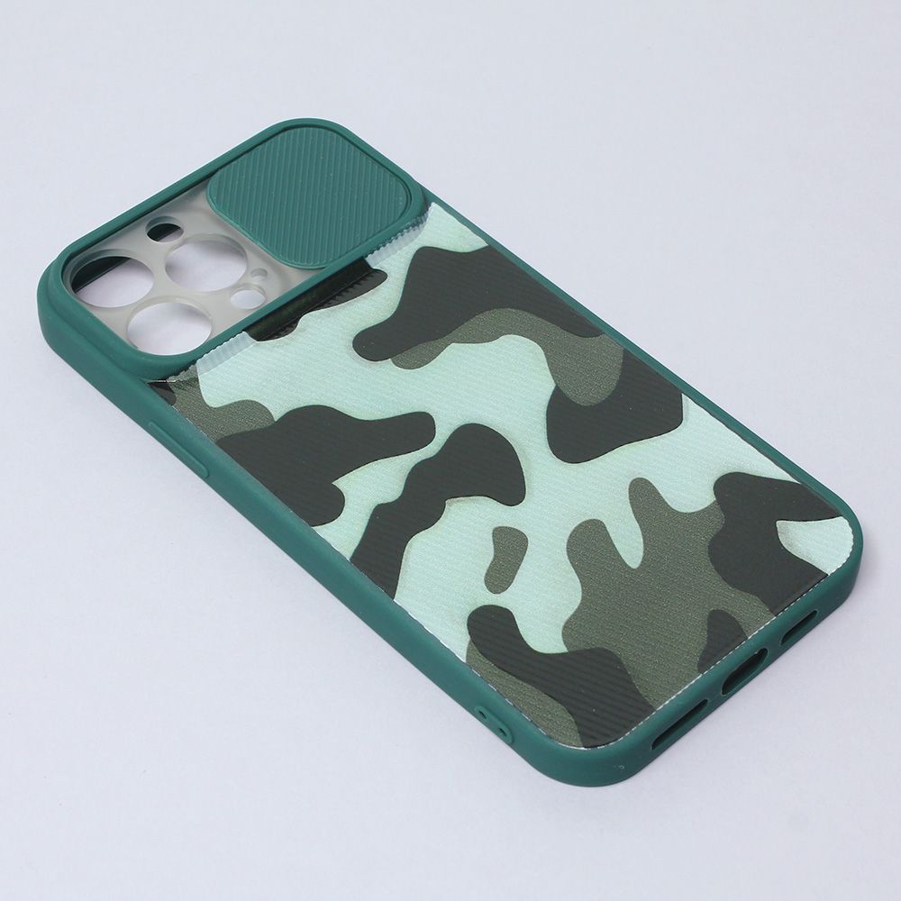 Maska za Apple iPhone 13 Pro Max — Camera Army, tamno zelena