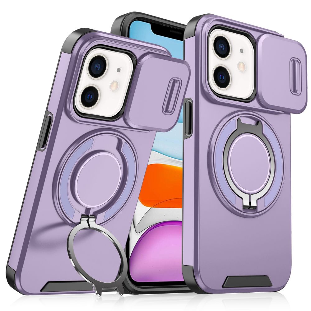 Maska za Apple iPhone 11 — CamShield Ring stand, ljubicasta
