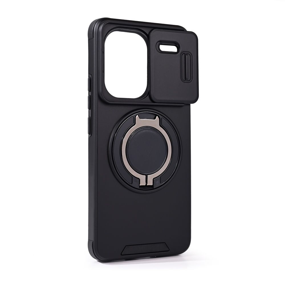 Maska za Samsung — CamShield Ring stand, crna