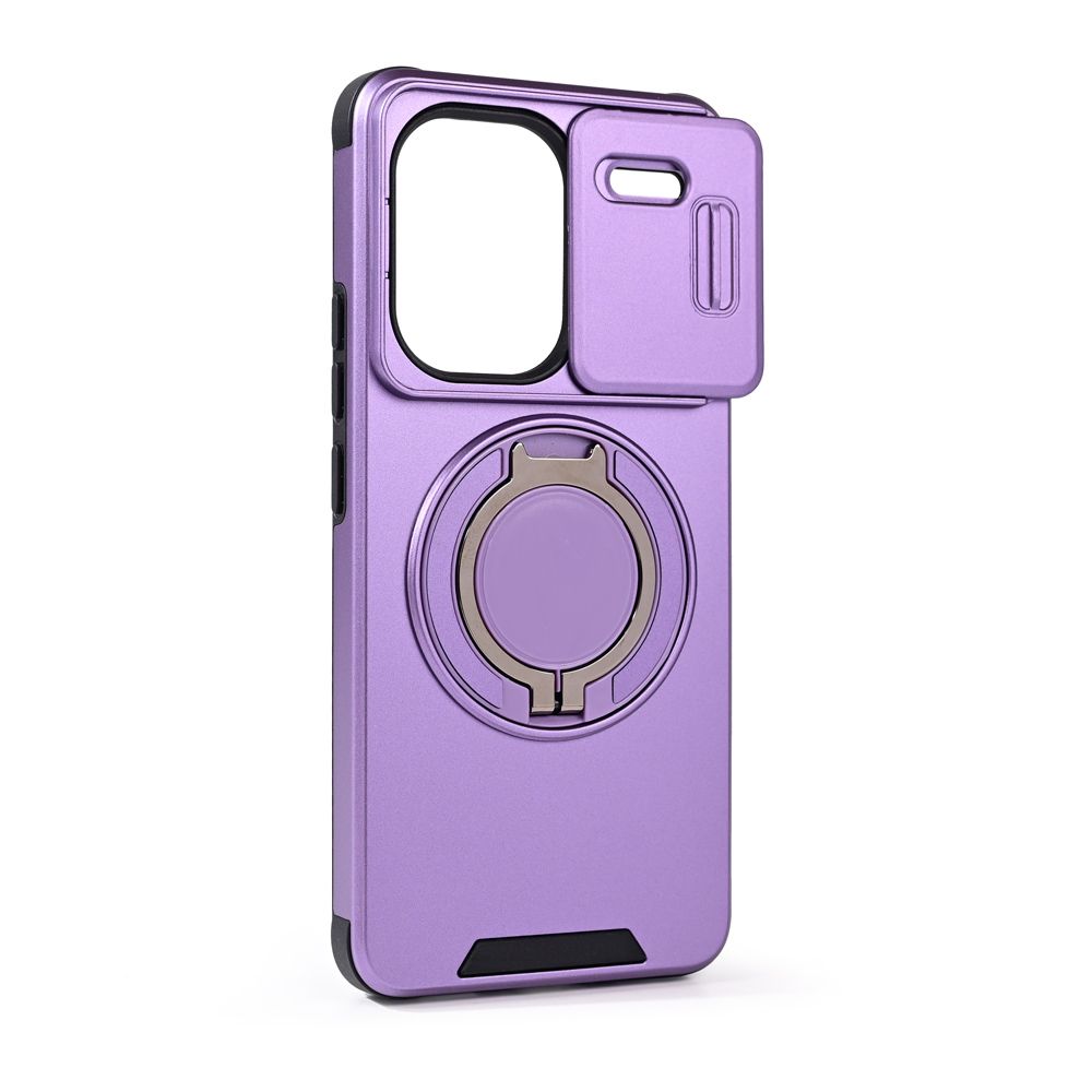 Maska za Samsung — CamShield Ring stand, ljubicasta