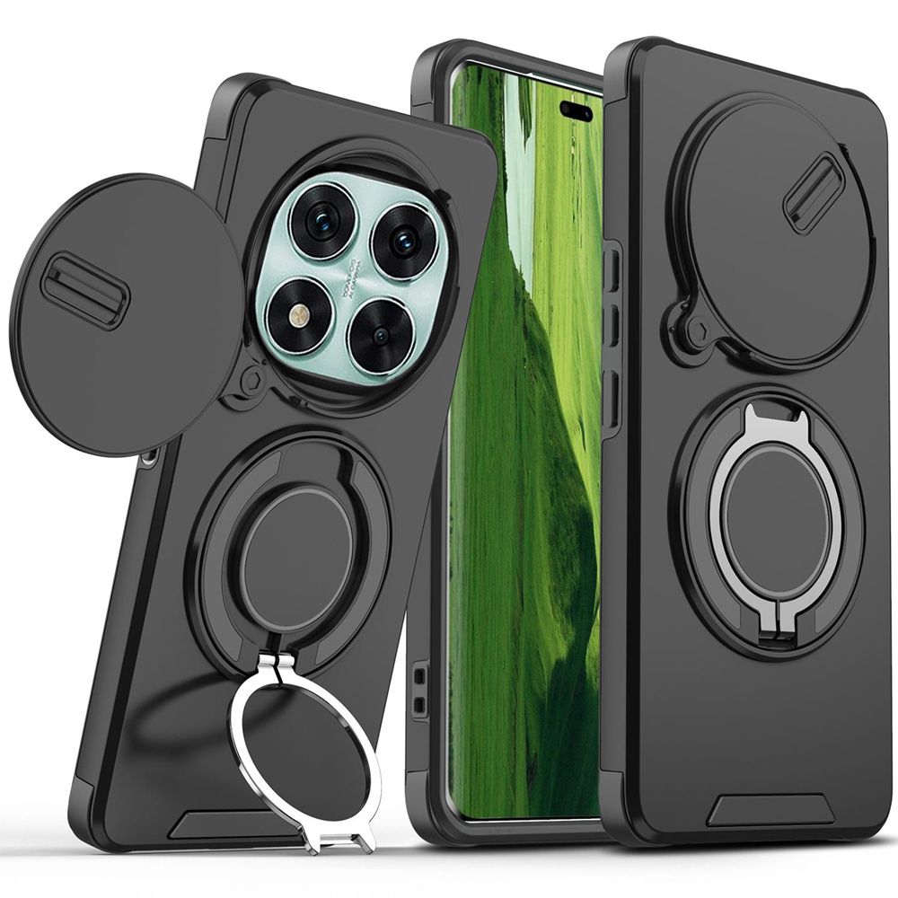 Maska za Samsung — CamShield Ring stand, crna