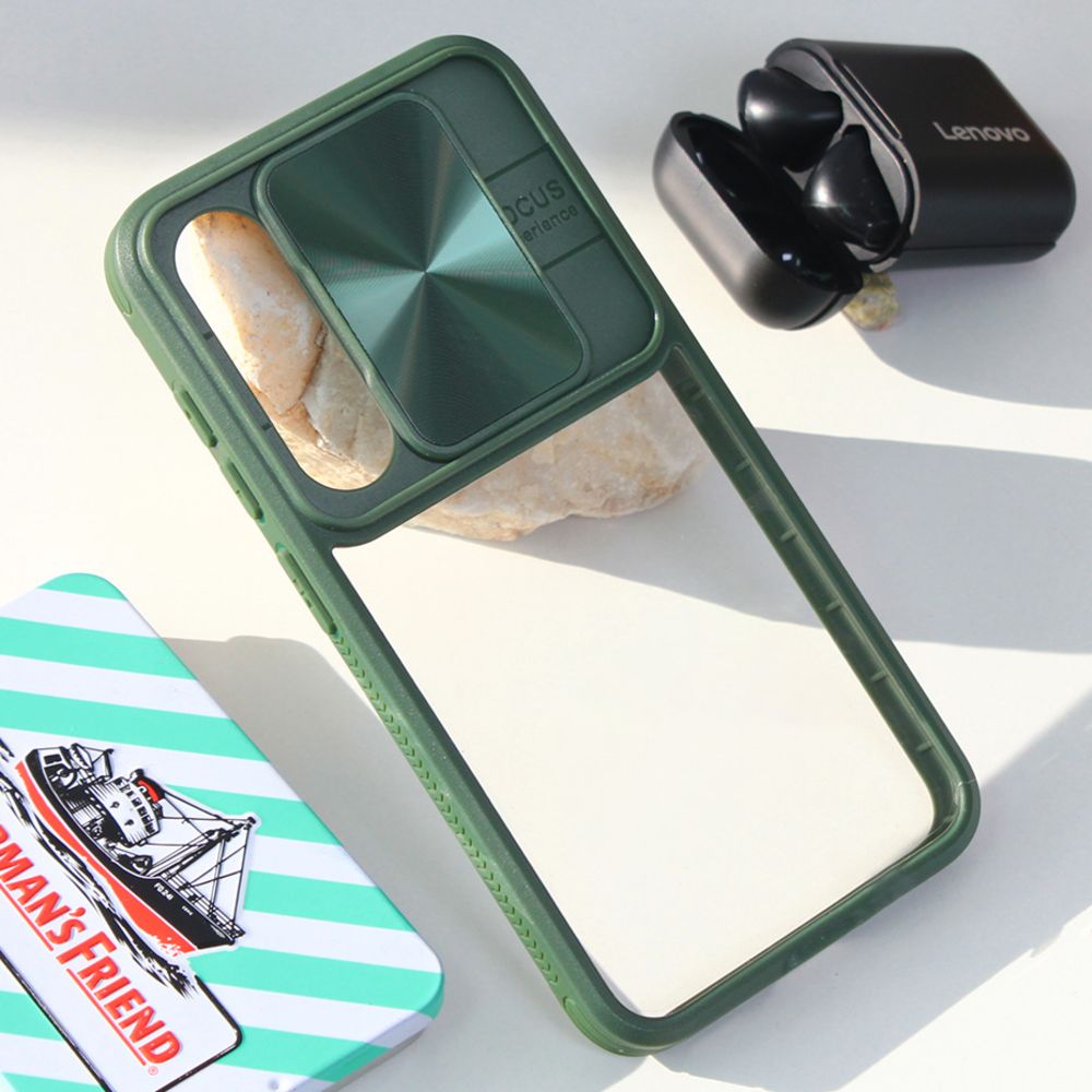 Maska za Samsung Galaxy S23 Plus — CamShield, zelena