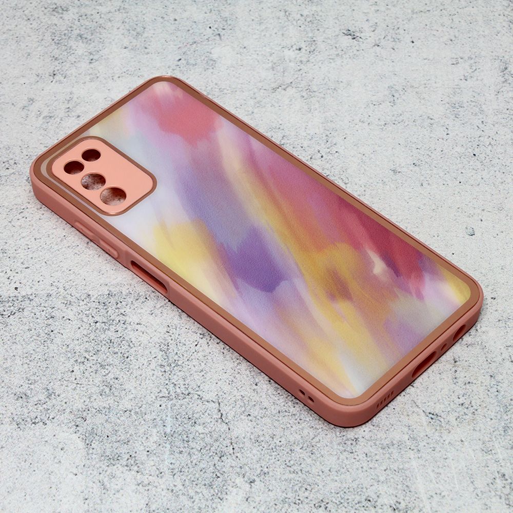 Maska za Samsung Galaxy A03s — Candy Marble, svetlo ljubicasta