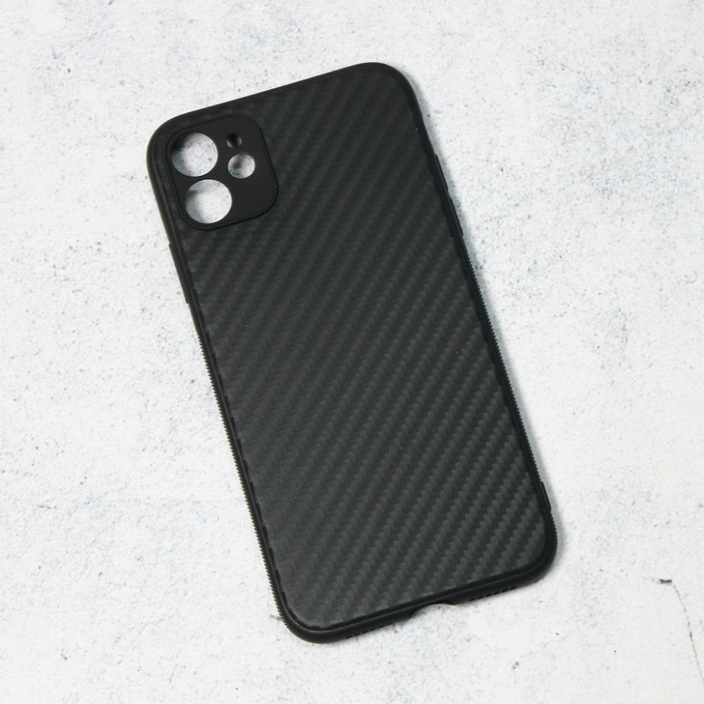 Maska za Apple iPhone 11 — Carbon fiber, crna