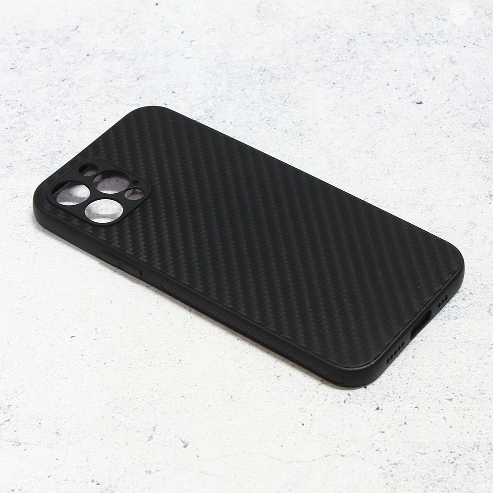 Maska za Apple iPhone 12 Pro — Carbon fiber, crna