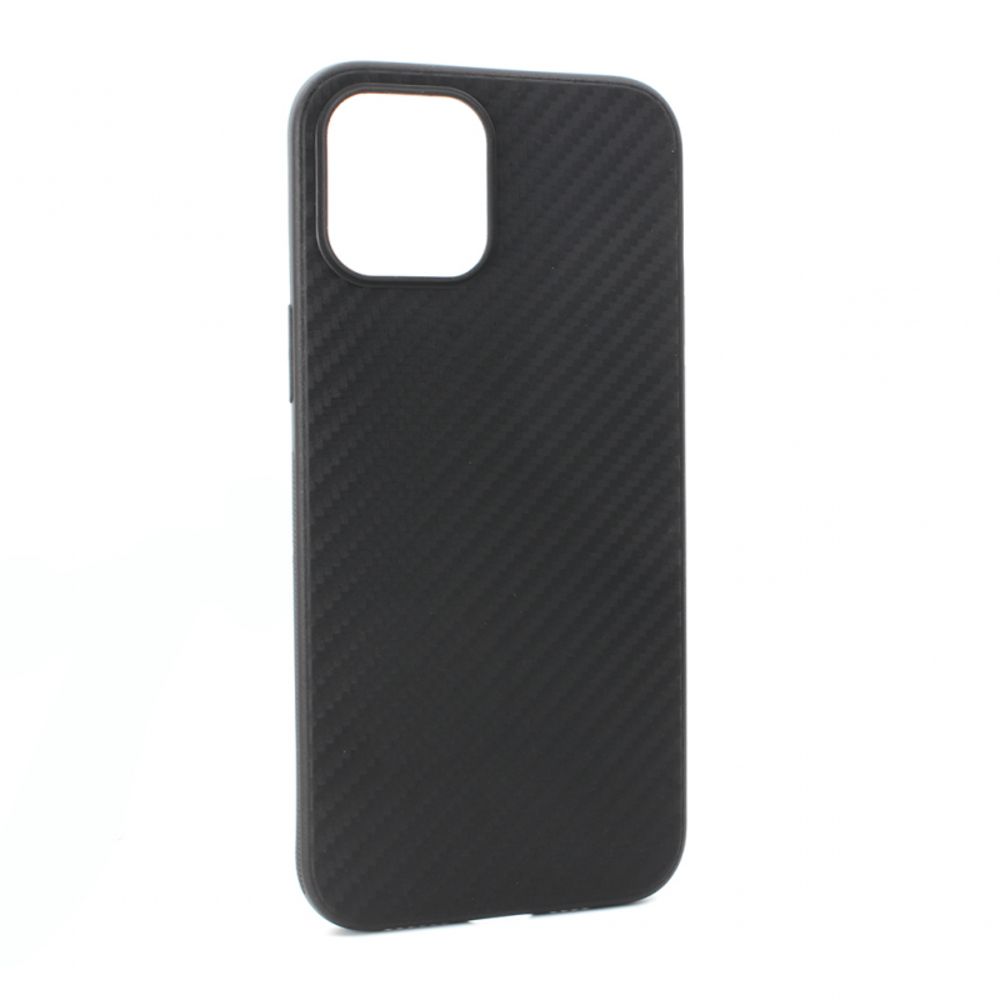 Maska za Apple iPhone 12 Pro Max — Carbon fiber, crna