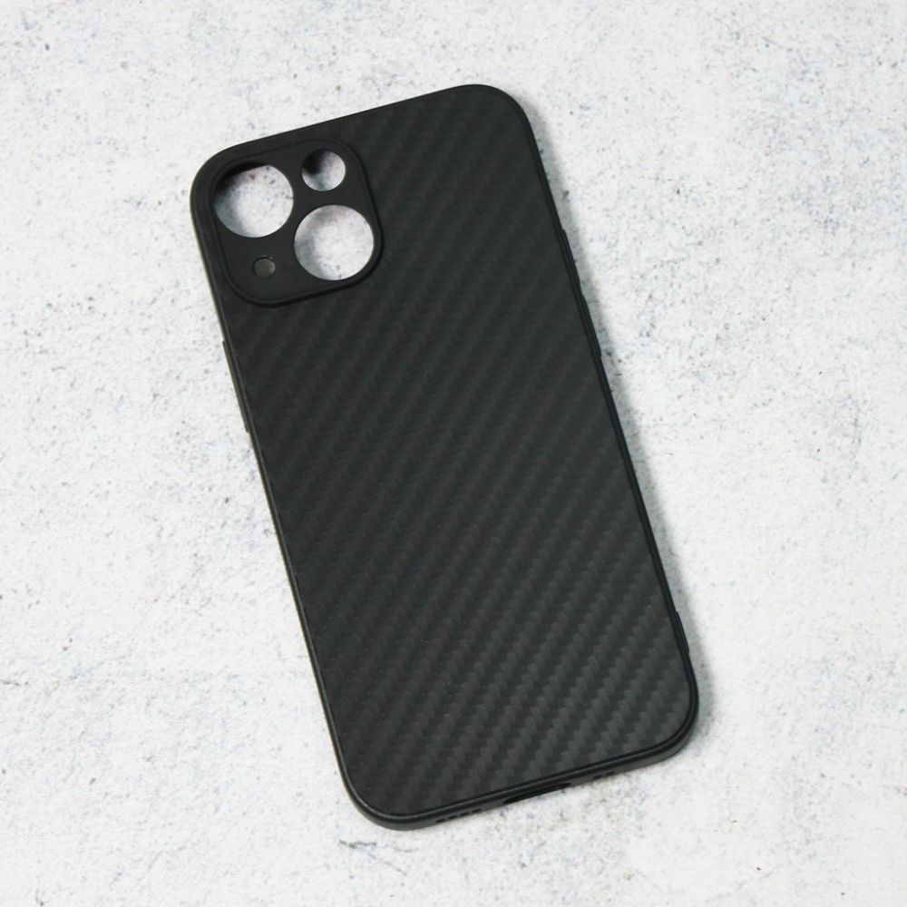 Maska za Apple iPhone 13 mini — Carbon fiber, crna