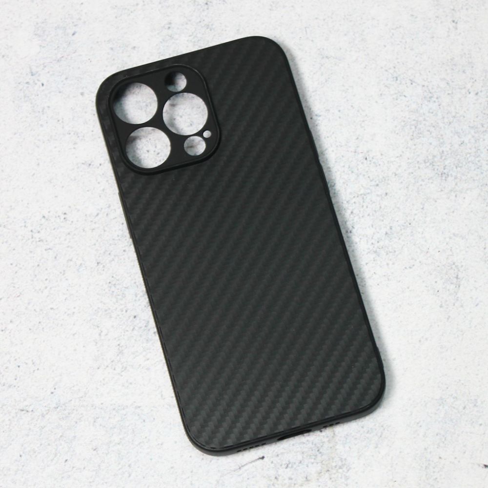 Maska za Apple iPhone 13 Pro — Carbon fiber, crna