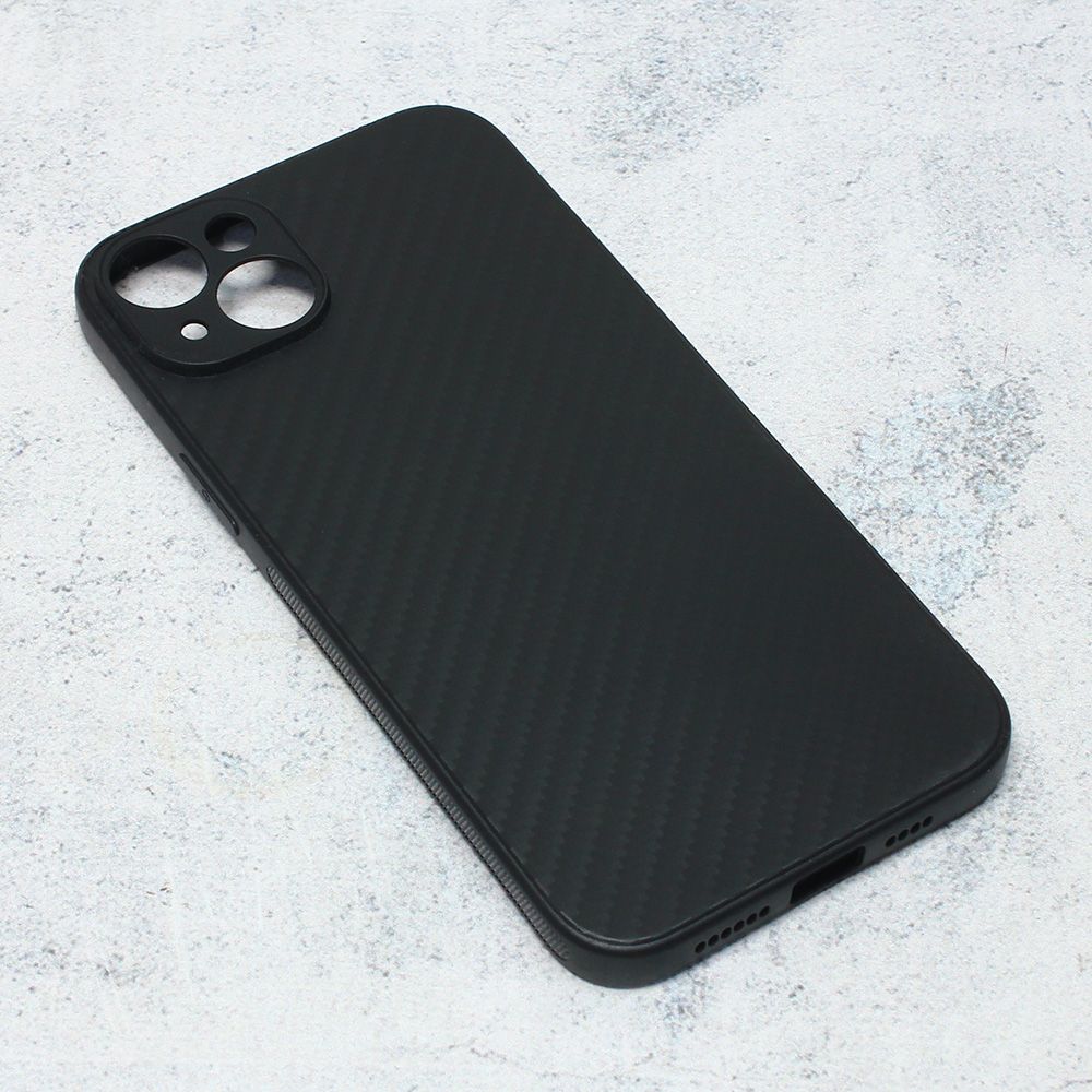 Maska za Apple iPhone 14 Plus — Carbon fiber, crna