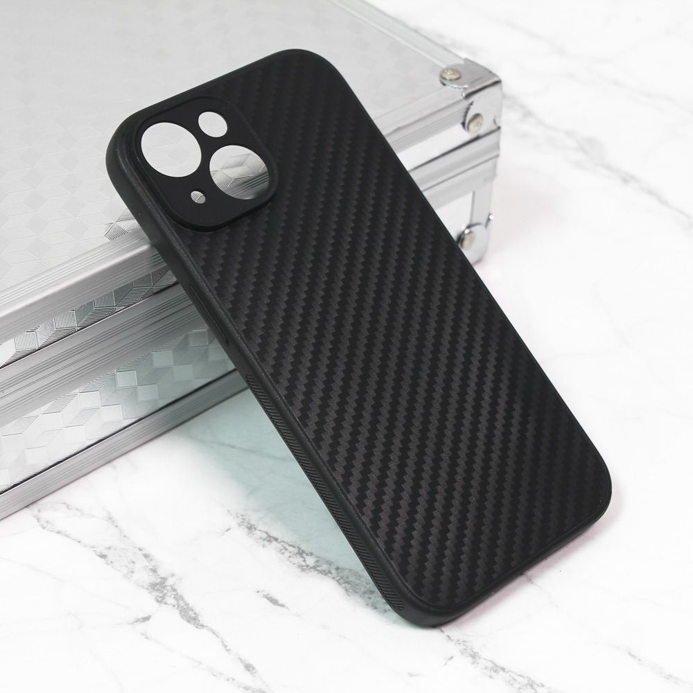 Maska za Apple iPhone 15 — Carbon fiber, crna