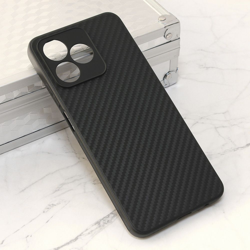 Maska za Realme C51 — Carbon fiber, crna