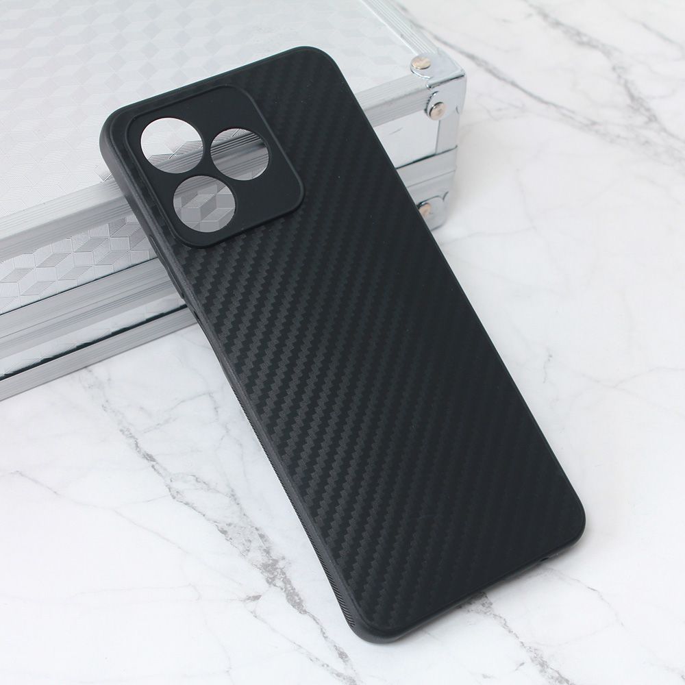 Maska za Realme C53 — Carbon fiber, crna