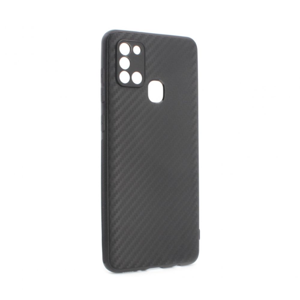 Maska za Samsung Galaxy A21s — Carbon fiber, crna