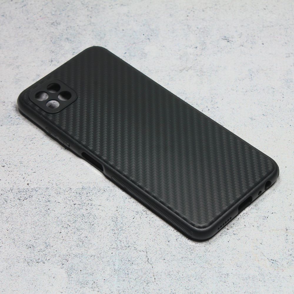 Maska za Samsung Galaxy A22 5G — Carbon fiber, crna