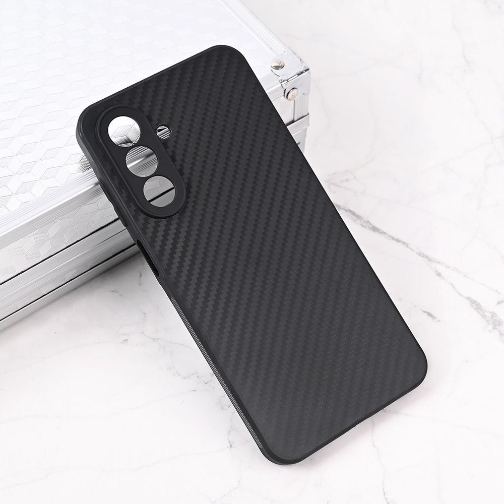 Maska za Samsung Galaxy A26 5G — Carbon fiber, crna