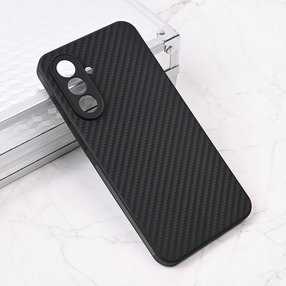 Maska za Samsung Galaxy A56 5G — Carbon fiber, crna
