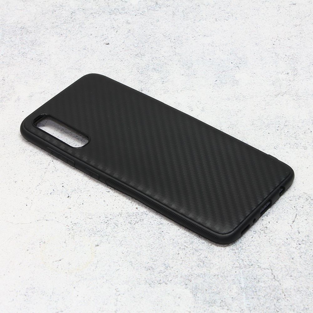 Maska za Samsung Galaxy A70 — Carbon fiber, crna