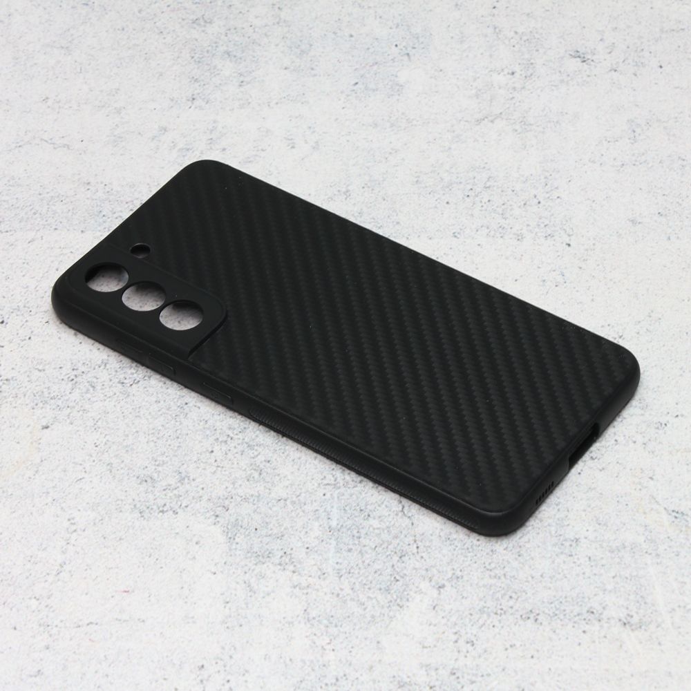 Maska za Samsung Galaxy S21 FE — Carbon fiber, crna