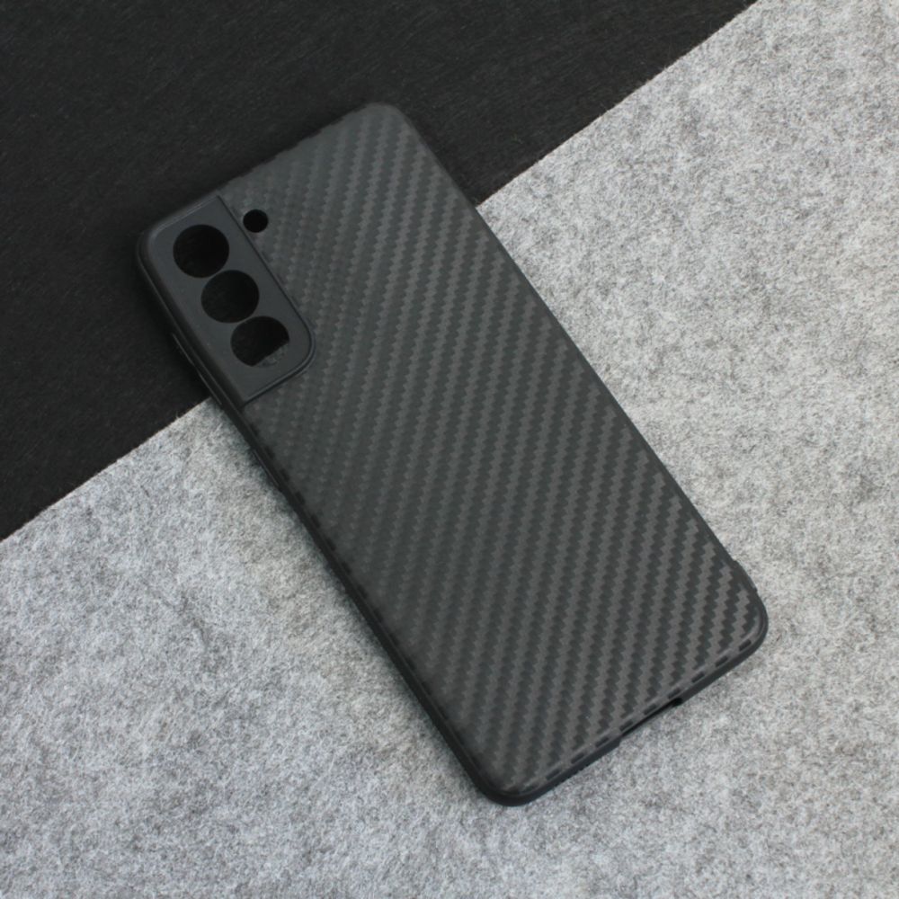 Maska za Samsung Galaxy S21 — Carbon fiber, crna