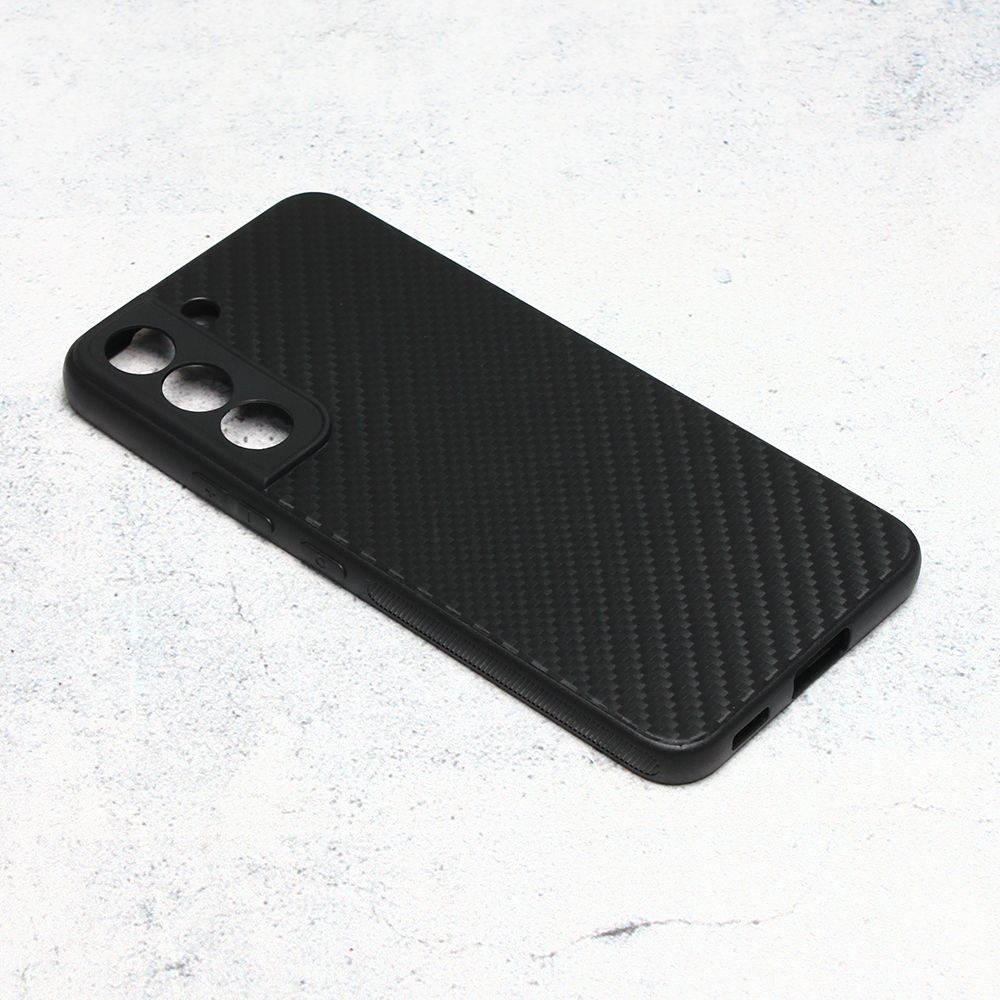 Maska za Samsung Galaxy S22 — Carbon fiber, crna
