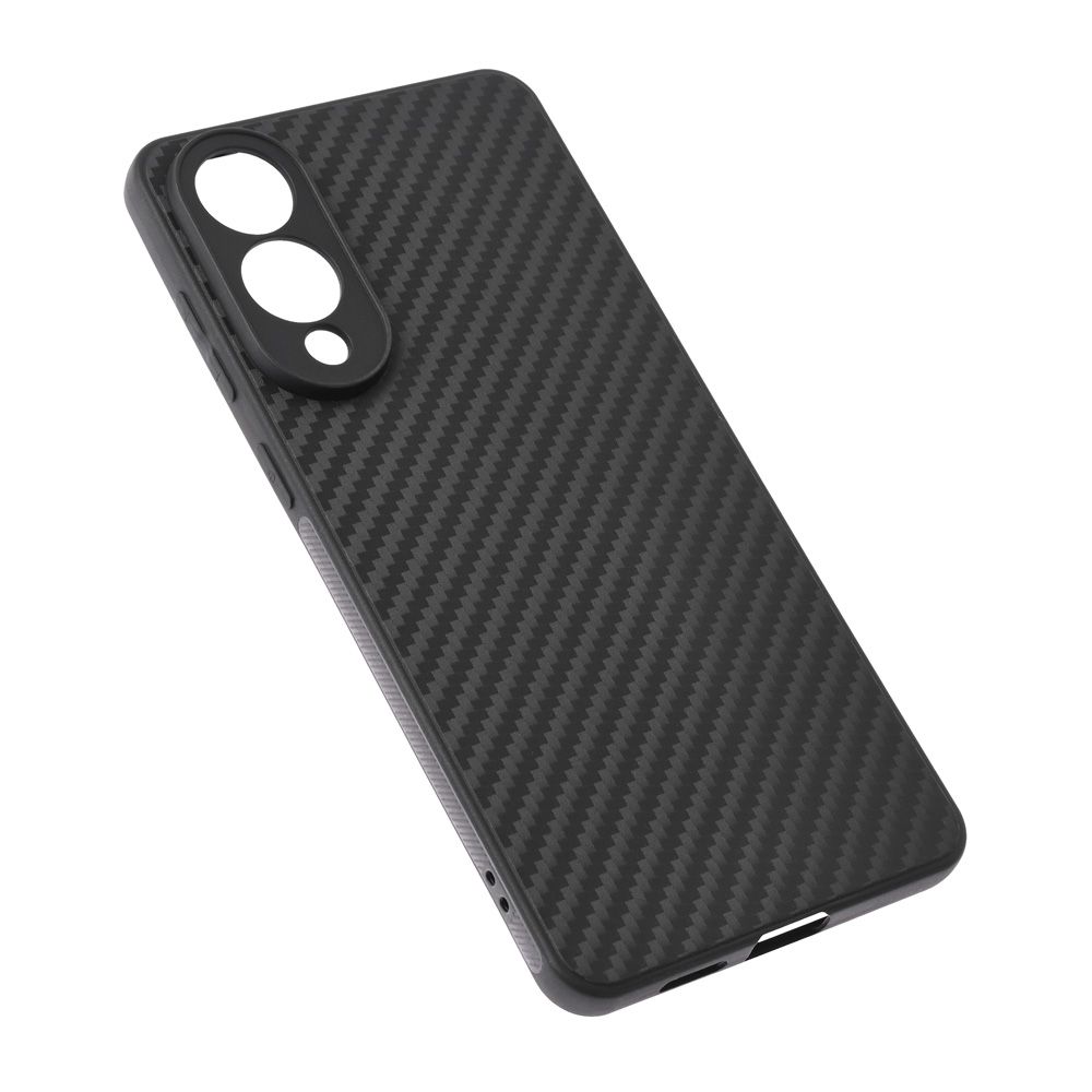 Maska za Samsung Galaxy S25 Edge — Carbon fiber, crna