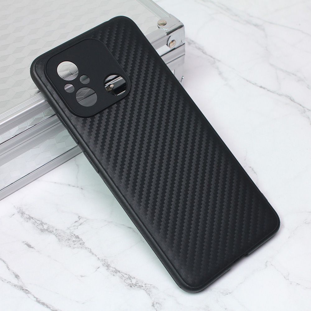 Maska za Xiaomi Redmi 12C — Carbon fiber, crna