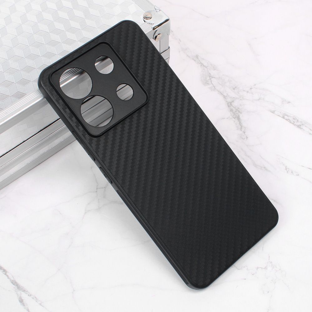 Maska za Samsung — Carbon fiber, crna