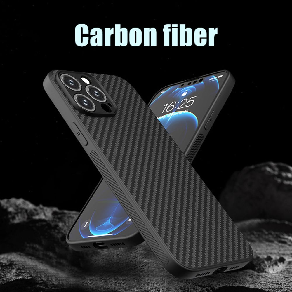 Maska za Samsung — Carbon fiber, crna