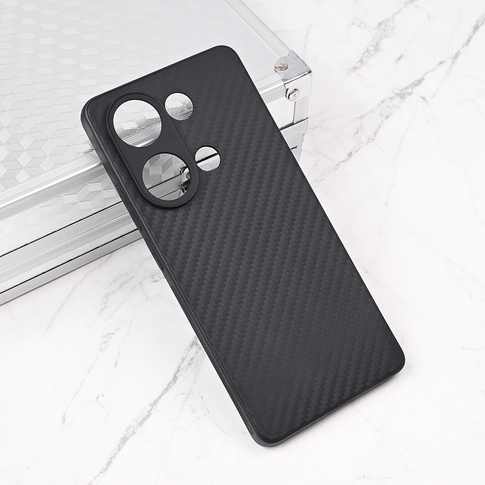 Maska za Xiaomi Redmi Note 14S — Carbon fiber, crna