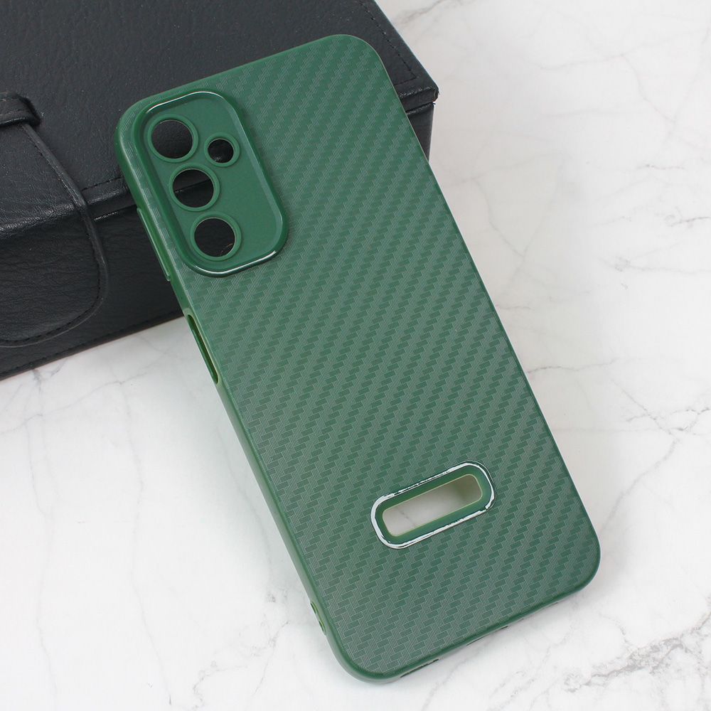 Maska za Samsung Galaxy A24 — Carbon Stripe, zelena