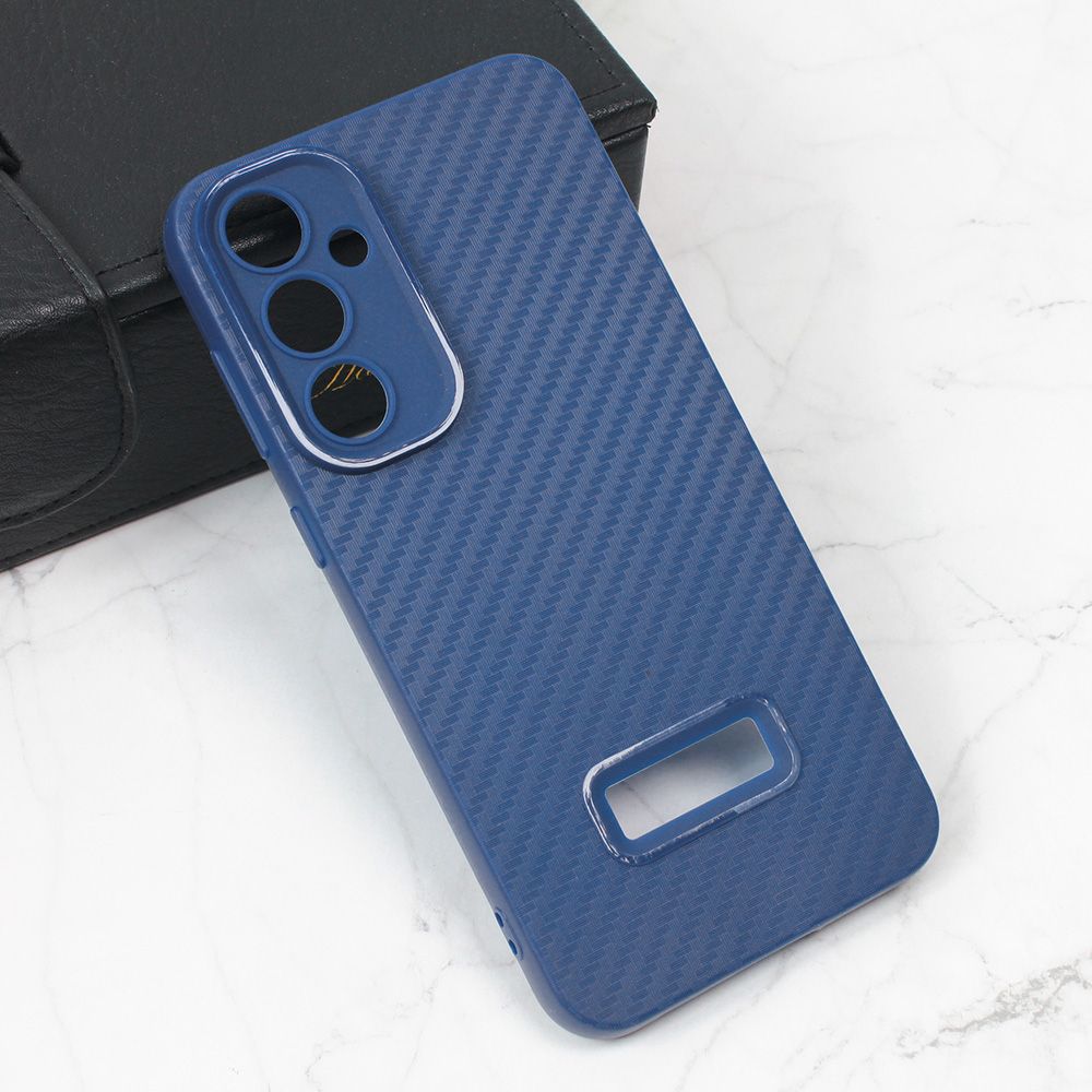 Maska za Samsung Galaxy S23 FE — Carbon Stripe, plava