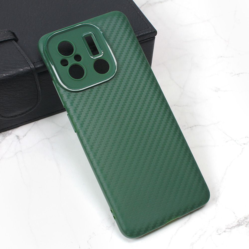 Maska za Xiaomi Redmi 12C — Carbon Stripe, zelena